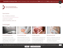 Tablet Screenshot of praenatal-hamburg.de